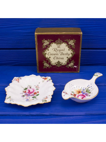 Ситечко для чая на блюдце Royal Crown Derby