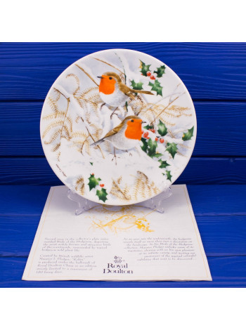 Тарелка Royal Doulton 3091А ROBIN с сертификатом