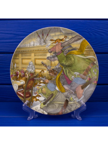 Тарелка Wedgwood THE FOUR HEROUES cерия "Ветер в ивах"
