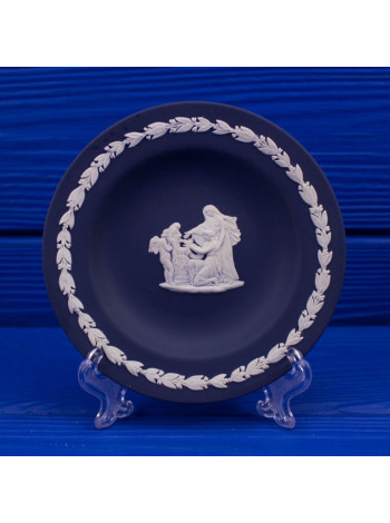 Тарелка Wedgwood тёмно-синий Jasper #2