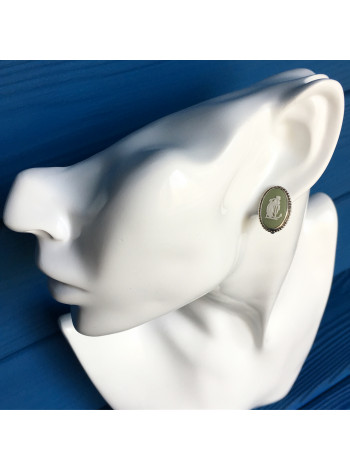 Серебряные серьги Wedgwood