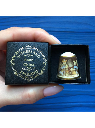 Коллекционный наперсток Sutherland с иллюстрациями голландского живописца 17-го века Яна Хавикзоон Стена