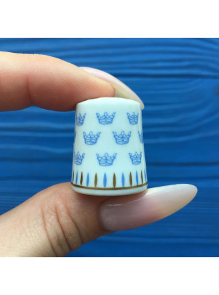 Винтажный наперсток от Rorstrand коллекционной серии Thimbles of the Worlds Greatest Porcelain Houses