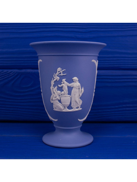 Ваза Wedgwood голубой Jasper