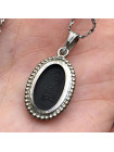 Подвеска Wedgwood чёрный Jasper в серебре
