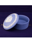Шкатулка Wedgwood ребристая малая голубой Jasper