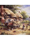 Тарелка Wedgwood серия Country Days "Mending the Thatch"