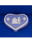 Шкатулка Wedgwood сердце голубой Jasper