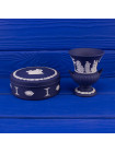 Шкатулка Wedgwood тёмно-синий Jasper 1973 года
