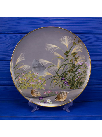 Тарелка FRANKLIN PORCELAIN The Quail and the Seven Grasses (Перепела и Семь трав)