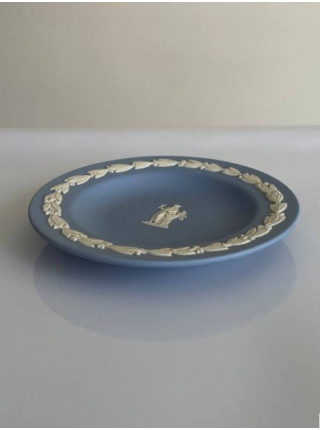 Wedgwood тарелка, блюдце Дева, Virgo, Знаки Зодиака, винтажная, коллекционная, бисквитный фарфор, джаспер