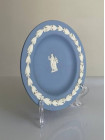 Wedgwood тарелка, блюдце Дева, Virgo, Знаки Зодиака, винтажная, коллекционная, бисквитный фарфор, джаспер