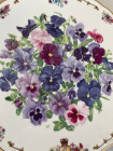 Royal Albert тарелка Highland Pansies, винтажная, фарфоровая, декоративная, коллекционная
