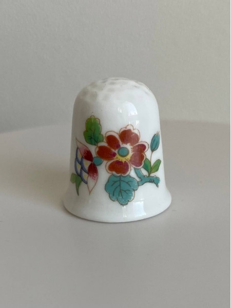 Coalport наперсток Ming Rose винтажный, коллекционный, фарфоровый, Thimble Collectors Club