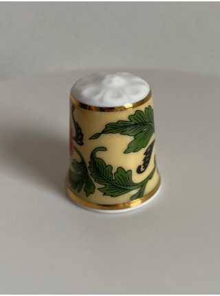 Rockingham Pottery наперсток Floral Fantasy I винтажный, коллекционный, фарфоровый, Thimble Collectors Club
