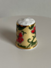 Rockingham Pottery наперсток Floral Fantasy I винтажный, коллекционный, фарфоровый, Thimble Collectors Club