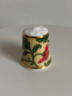 Rockingham Pottery наперсток Floral Fantasy I винтажный, коллекционный, фарфоровый, Thimble Collectors Club