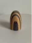 Винтажный коллекционный наперсток из дерева Striped Wood - «Полосатый» наперсток. The Thimble Guild, Июнь 1989 года