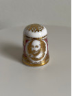 Caverswall наперсток William Shakespeare, винтажный, коллекционный, фарфоровый
