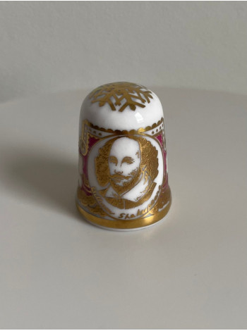 Caverswall наперсток William Shakespeare, винтажный, коллекционный, фарфоровый
