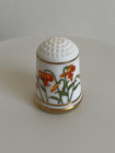 Franklin Porcelain наперсток Lilium tigrinum, Лилия тигровая, винтажный, коллекционный, фарфоровый