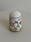 Franklin Porcelain наперсток Lilium tigrinum, Лилия тигровая, винтажный, коллекционный, фарфоровый