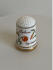 Franklin Porcelain наперсток Lilium tigrinum, Лилия тигровая, винтажный, коллекционный, фарфоровый