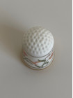Franklin Porcelain наперсток Lilium tigrinum, Лилия тигровая, винтажный, коллекционный, фарфоровый