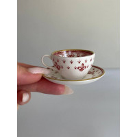 Винтажная миниатюрная чайная пара из английского костяного фарфора от Spode