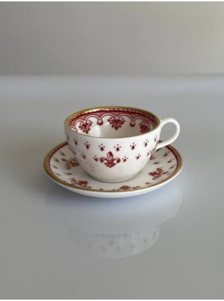 Винтажная миниатюрная чайная пара из английского костяного фарфора от Spode