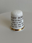 Винтажный коллекционный наперсток из английского костяного фарфора Mary Rose от Forest China Company