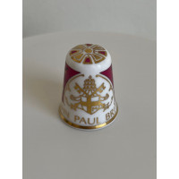 Spode наперсток Visit of Pope John Paul to England, винтажный, коллекционный, фарфоровый