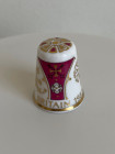 Spode наперсток Visit of Pope John Paul to England, винтажный, коллекционный, фарфоровый