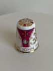 Spode наперсток Visit of Pope John Paul to England, винтажный, коллекционный, фарфоровый