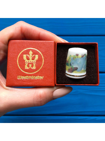 Westminster наперсток Koalas, винтажный, коллекционный, Thimble Collectors Club, в оригинальной коробочке с брошюрой
