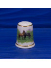 Lang Ebrach наперсток Donkeys, винтажный, коллекционный, фарфоровый, Thimble Collectors Club