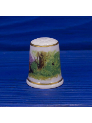Lang Ebrach наперсток Donkeys, винтажный, коллекционный, фарфоровый, Thimble Collectors Club