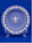 Wedgwood тарелка, блюдце Скорпион, Scorpius, Знаки Зодиака, винтажная, коллекционная, бисквитный фарфор, джаспер