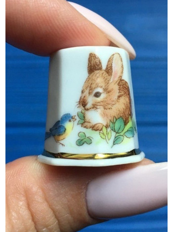 Freiberger наперсток Best Friends винтажный, коллекционный, фарфоровый, Thimble Collectors Club