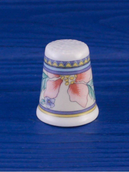 Royal Grafton наперсток Sumatra винтажный, коллекционный, фарфоровый, Thimble Collectors Club