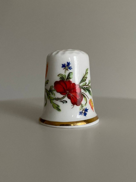 Винтажный коллекционный наперсток Poppy от Royal Worcester