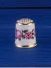 Royal Crown Derby наперсток The Billingsley Roses, винтажный, коллекционный, фарфоровый, Historical Thimble Collection