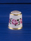 Royal Crown Derby наперсток The Billingsley Roses, винтажный, коллекционный, фарфоровый, Historical Thimble Collection