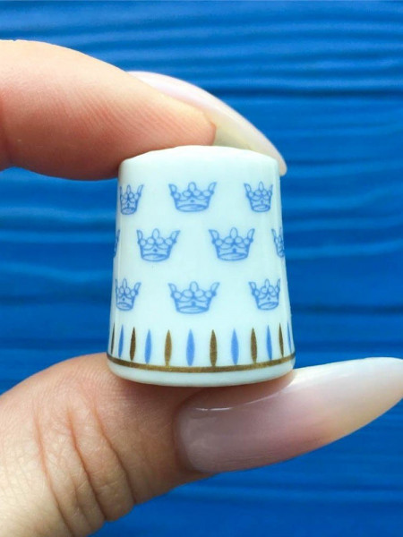 Rorstrand наперсток Thimbles of the Worlds Greatest Porcelain Houses, винтажный, коллекционный