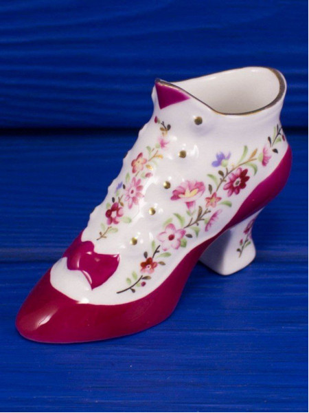 Aynsley туфелька Button Boot, миниатюрная, винтажная, коллекционная, декоративная