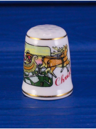 Sutherland наперсток Christmas 1994, Рождество, Thimble Collectors Club