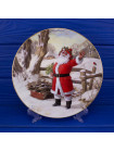 Тарелка Royal Doulton "Merry Christmas" (Санта Клаус в лесу)