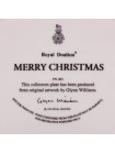 Тарелка Royal Doulton "Merry Christmas" (Санта Клаус в лесу)