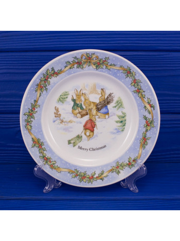 Тарелка Wedgwood "Marry Christmas Peter Rabbit" в оригинальной коробке