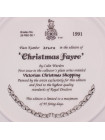 Тарелка Royal Doulton 3565A Christmas Fayre с сертификатом и брошюрой
